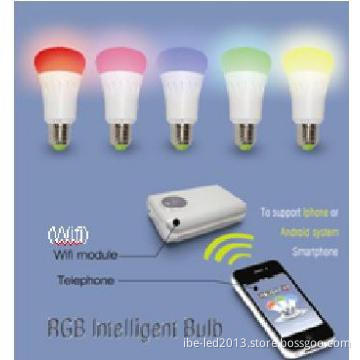 650lm 7.5W White & Pure R/G/B Mixed Many Kinds Color  LED Bulb Light